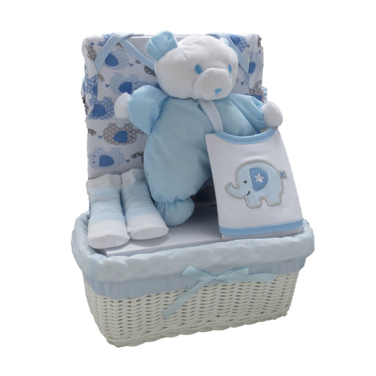 Five Piece Luxury Basket Gift Set - Blue