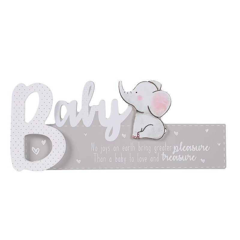 Wooden Baby Standing Sign