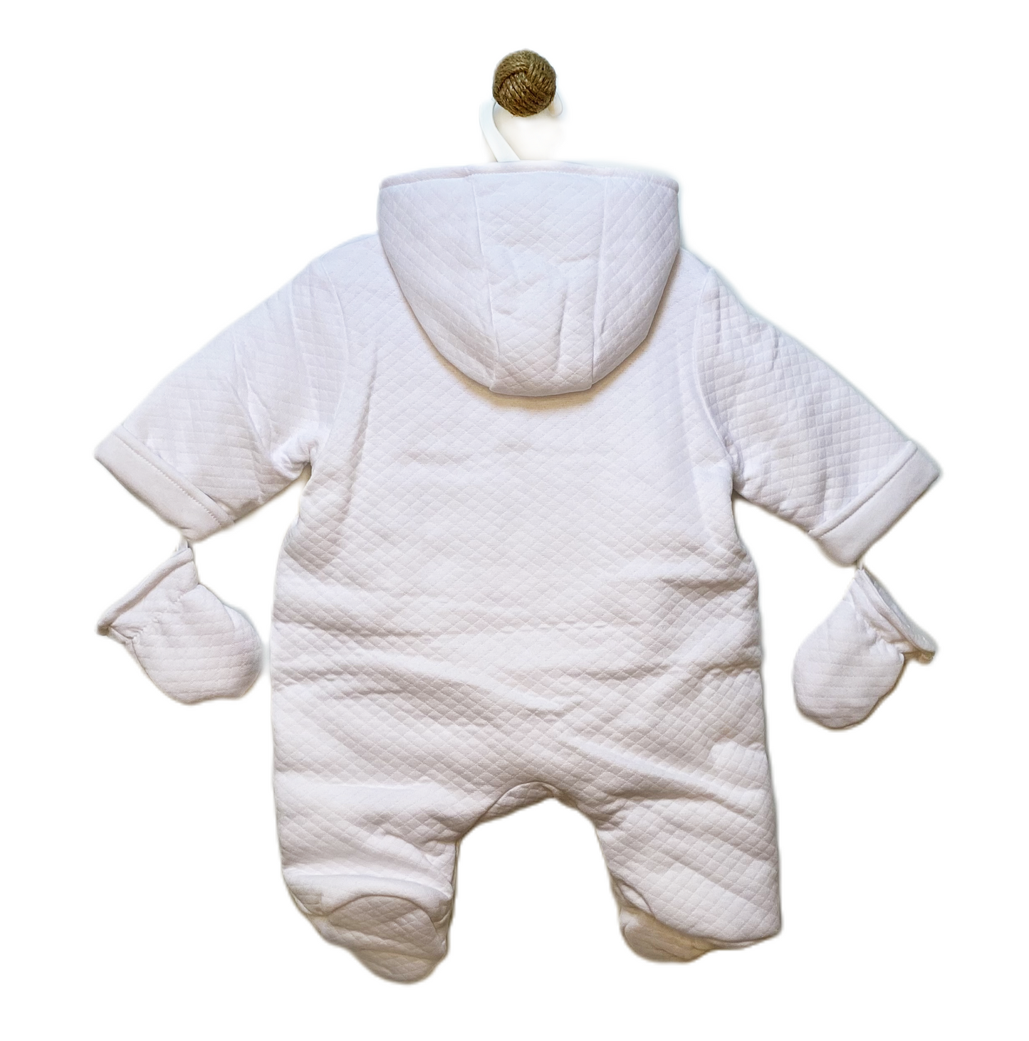 Bows Snowsuit - White