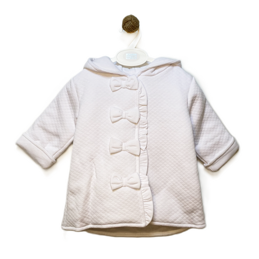 Bows Coat - White