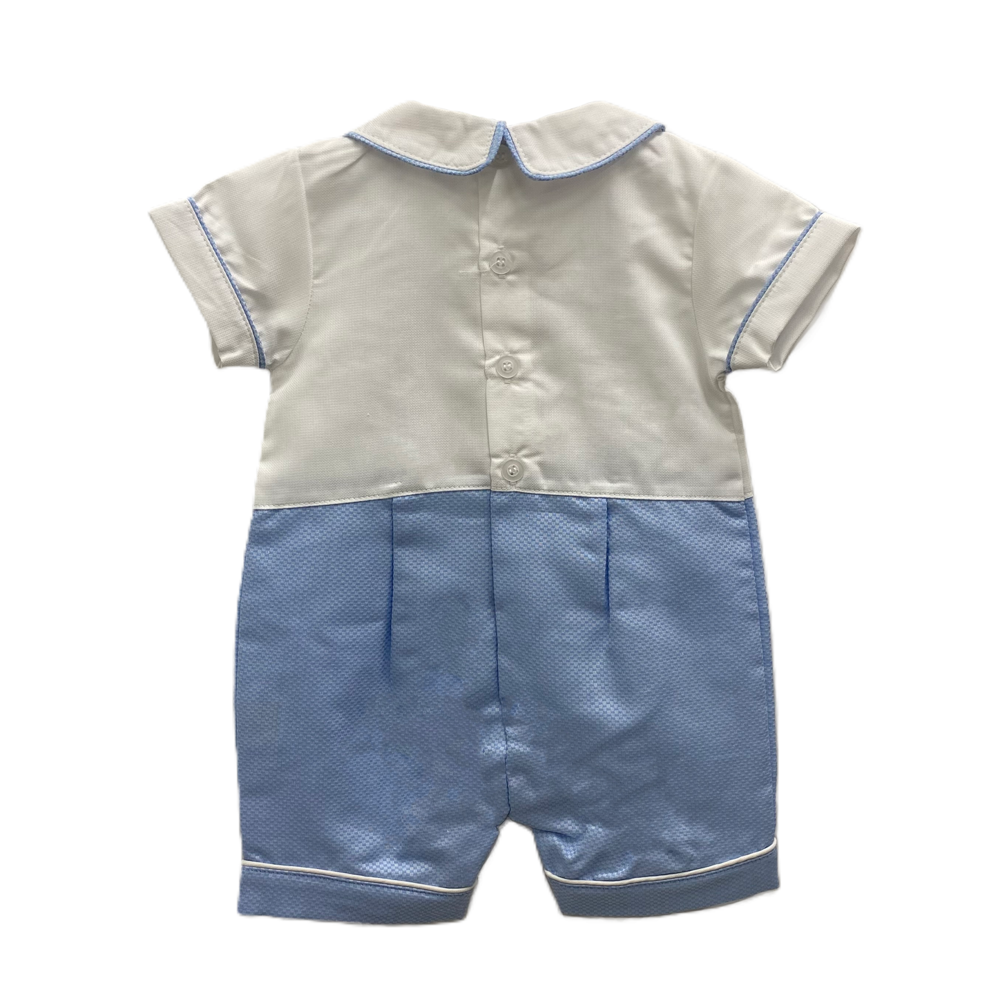 Baby Boys Piped Romper