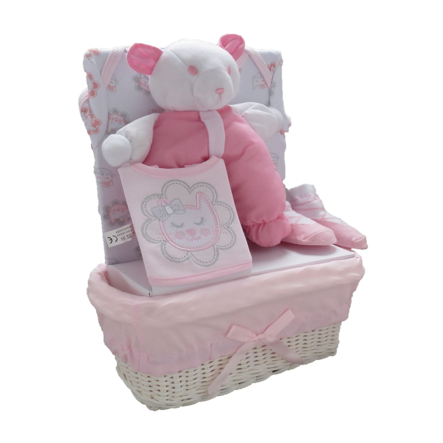 Five Piece Luxury Basket Gift Set - Pink