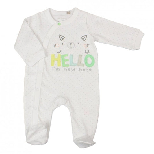 Hello World I'm New Here Sleepsuit