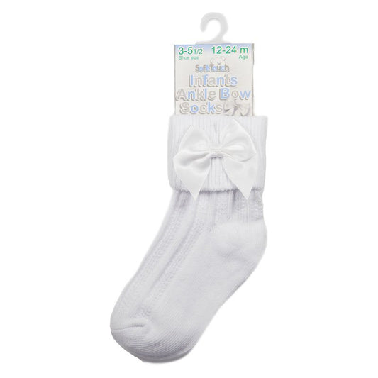 Bow Socks - White