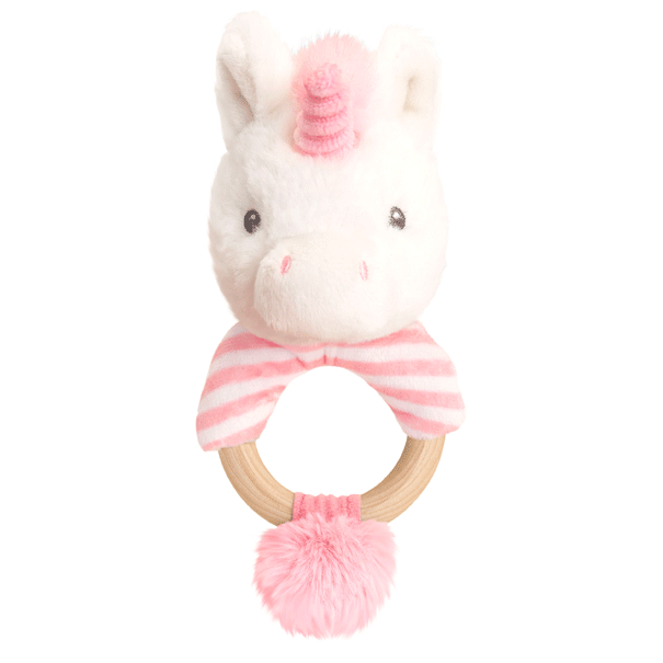 Twinkle Unicorn Wood Rattle